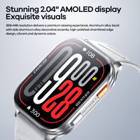 Montre connectée REMAX WATCH39 AMOLED avec moniteur de fréquence cardiaque et de sommeil, commande vocale IA, étanche 1 ATM, appels, suivi d'activité