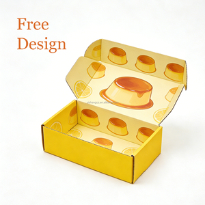 Caja para Envíos de Pasteles, Cajas de Embalaje Personalizadas para Comida Rápida, Caja de Cartón Corrugado para Envíos con Impresión Offset - Product Image 3