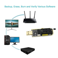Adaptateur de prise de test pour puce Flash SOIC8 SOP8, module programmeur BIOS USB CH341A, émulateurs et débuggers pour séries 24 25