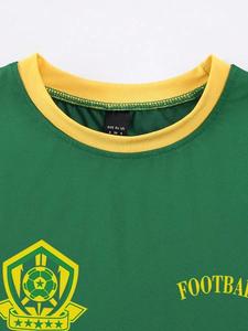 Streetwear vintage des années 90 chemises Y2k hauts <span class=keywords><strong>brésil</strong></span> haut court bretelles spaghetti couleur verte <span class=keywords><strong>maillot</strong></span> de football haut femmes bébé t-shirt - Product Image 2