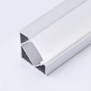 Profilé en aluminium anodisé LED de 19x19 mm à angle de 90 degrés, série 6000, canal encastré, montage en surface, bande lumineuse linéaire, 2700K, 80 - Product Image 1