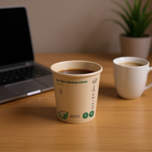 Gobelets en papier kraft biodégradables à paroi simple de 120 cc pour boissons chaudes, pour la maison ou le bureau - Product Image 3