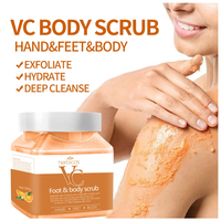 Gommage corporel exfoliant aux fruits sous marque privée, éclaircissant, hydratant, élimine les peaux mortes, nettoyage doux, blanchissant, gommage au sucre OEM