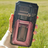 Étui pour Google Pixel 9 avec porte-cartes et fenêtre rabattable, coque portefeuille antichoc avec béquille pour Apple iPhone 17 16 15 14 Pro Max