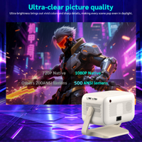 Projecteur A300 8K Android 14.0 Allwinner H723 Mise au point automatique 500 ANSI Lumen Full HD 1080P Miroir d'écran LED Mini projecteur intelligent