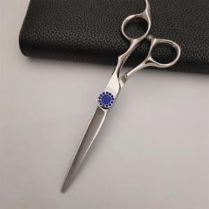 Tijeras de Peluquería Ab de 62 mm, Tijeras de Entresacar para Diestros, Uso en Salón de Belleza, Hoja Estándar, Diseño Estrella Azul - Product Image 3