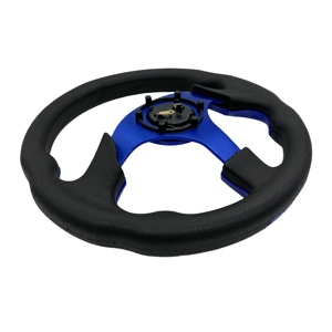 <span class=keywords><strong>12</strong></span>.5인치 블루 플라스틱 PU 유니버설 골프 카트 스티어링 휠 보트 스티어링 휠 - Product Image 4