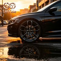 Jante en alliage forgé multi-rayons, finition gris canon mat, pour tuning de voitures particulières, PCD personnalisé et livraison rapide