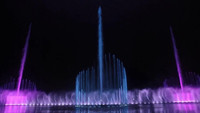 Moderne Edelstahl-Musikdancing-Fountain Wasserfontäne Wasser-Laser-Projektionsshow