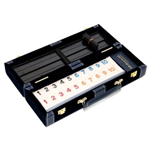 Jeu de rammy en cuir de grande taille Standard avec numéros de luxe - Product Image 4