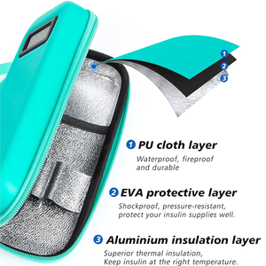 Bolsa Refrigeradora de Insulina Impermeable de EVA Personalizada, Estuche Organizador, Estuche de Viaje para Diabéticos, Portátil - Product Image 4