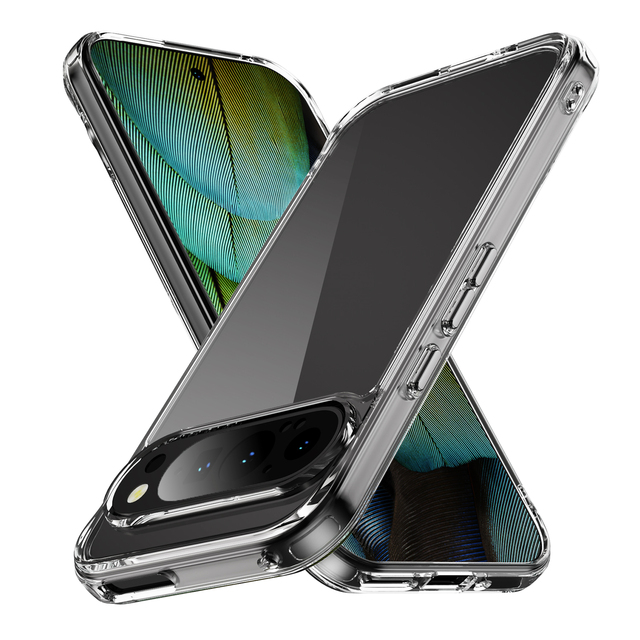 Stock New Tpu Acrylic Phone case Transparent clear Anti Yellow Mobile Phone Cases for Google Pixel 9/9 Pro/9 Pro XL/9A Case