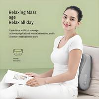 Masseur corporel en maille respirante, oreiller de massage rotatif 3D pour la tête et le cou, appareil chauffant sans fil pour la relaxation musculaire