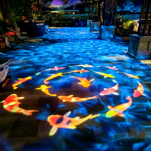 Projecteur LED Gobo pour la projection de motifs et logos personnalisés sur les façades extérieures, les sols, les murs, les magasins et les lieux d'événements - Product Image 1