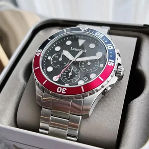 トップブランド FS メンズ シンプル クロノグラフ ウォッチ 46mm ステンレススチール サファイアクリスタル ビッグダイヤル 防水 発光 ETA ファッション - Product Image 6