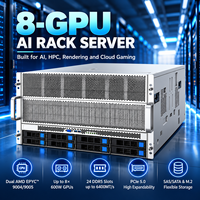 Pabrik Server AI 8 GPU AMD EPYC 9004/9005 PCIe 5.0 untuk Simulasi Mengemudi Otonom OEM ODM