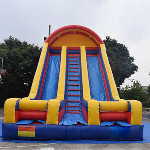 Toboggans gonflables commerciaux pour parc aquatique, double toboggan pour enfants de 24 pieds, à vendre - Product Image 1