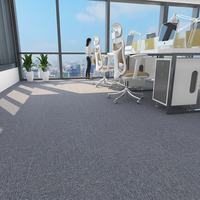 Ubin Karpet Kantor Polipropilena 50x50cm yang Dapat Dilepas, Ubin Karpet Komersial Jacquard Patchwork Cut Pile