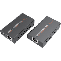 USB2.0-Extender über Cat5/Cat6 Ethernet 50M Sender für PC, Drucker, USB-Stick, USB-Signalverstärker 164ft USB-zu-RJ45-Verlängerungsset