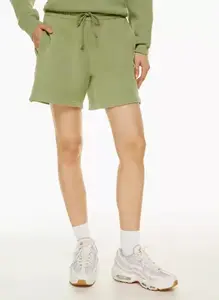Пустой укороченный топ и короткий комплект худи 2024 с логотипом на заказ модные шорты комплект из 2 предметов Повседневные Шорты Для Женщин Комплект шорт