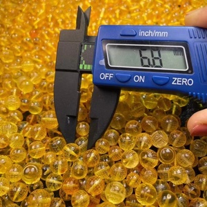 Perle lucidate con pietre preziose di ambra baltica gialla naturale di vendita calda per gioielli popolari - Product Image 6