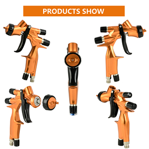 Pistolet à peinture HVLP professionnel ROKO 7800 Ultra 1,3 mm à alimentation par gravité <span class=keywords><strong>pour</strong></span> la peinture automobile, peinture haute pression à basse vitesse - Product Image 6