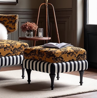 Fauteuil en bois massif de style américain du milieu du siècle, antique, pour petit salon