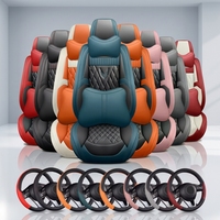 Accessoires de protection intérieure de haute qualité, logo personnalisé, style professionnel de luxe, housses de siège de voiture universelles en cuir, ensemble complet