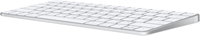 Keyboard Mini Nirkabel 2.4Ghz Ergonomis Portabel 78-Tombol USB Aluminium Alloy Putih Apple Magic Keyboard untuk PC Laptop Desktop Tablet