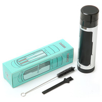 Nouveau best-seller Vente en gros Moulin à herbes en plastique avec étui de rangement Logo personnalisé Accessoires pour fumeurs