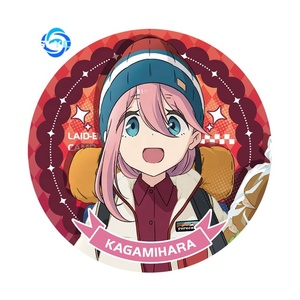 <span class=keywords><strong>Yuru</strong></span> Camp Anime Verre Laser Badge Nadeshiko Kagamihara Rin Shima Marchandise De Style Japonais - Product Image 5
