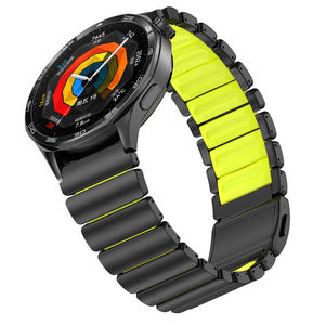 Correa de Titanio de 22 mm para <span class=keywords><strong>Huawei</strong></span> Watch <span class=keywords><strong>GT</strong></span> 6 <span class=keywords><strong>Pro</strong></span>, Brazalete de Metal y Silicona para Reloj Inteligente Garmin - Product Image 6