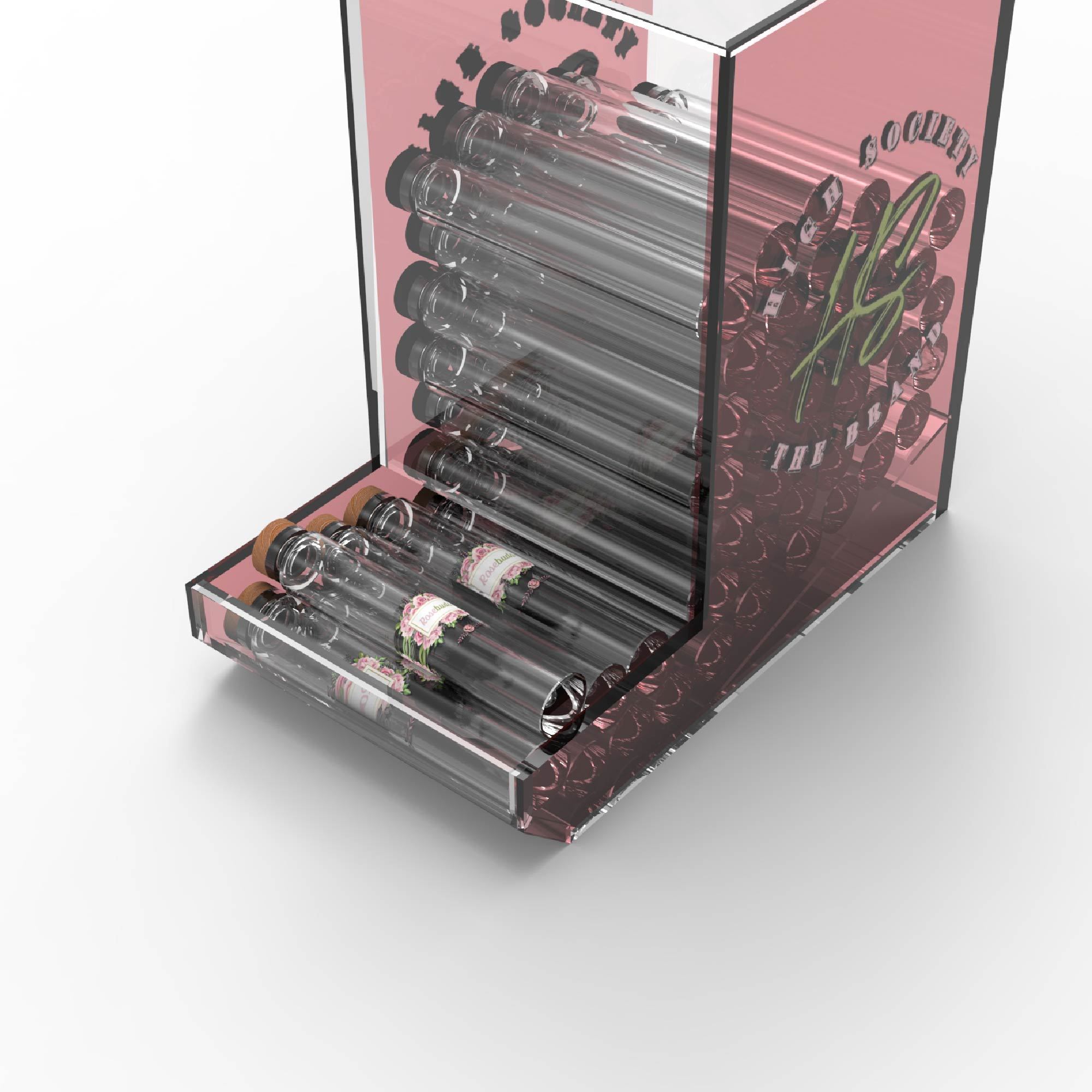 Customizable Light Duty Modern Acrylic Countertop Cigarette Display Rack for Tobacco Stores — view 2