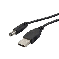 Câble d'alimentation USB 2.0 mâle 2.1*5.5mm DC personnalisé ODM 70cm 24AWG avec connecteur jack cylindrique tressé pour ordinateur et caméra, compatible 5V 9V 12V