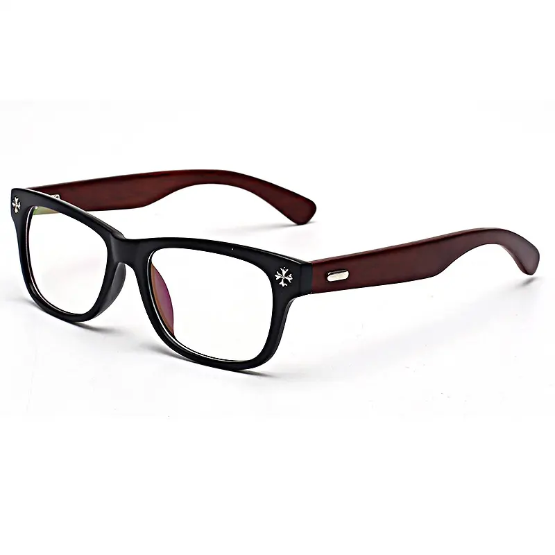 Occhiali Vintage in legno montatura occhiali da uomo montatura ottica 4 colori all'ingrosso vetro per gli uomini blu luce di blocco occhiali