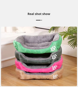 Cama Rectangular de Lujo para Mascotas, Doble Cara, Cómoda, Suave, Transpirable, Espuma Personalizada para Perros y Gatos, Empacada en Caja - Product Image 6