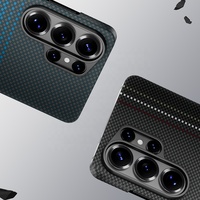 JOYPORODO V-K01 Coque magnétique antichoc en fibre d'aramide pour Samsung S26 S25 S24 Ultra Plus, ultra-fine et tendance en fibre de carbone