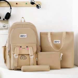 New Outdoor Casual Travel <b>Backpack</b> for Middle School Students Korean Style Campus Wind <b>Simple</b> Waterproof Polyester Bag - Product Image 6