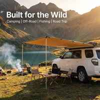Auvent latéral pour véhicule, tente de voiture, boîtier en alliage d'aluminium, imperméable, UV50+, occultant, rétractable, SUV 4x4, camping, abri solaire extérieur