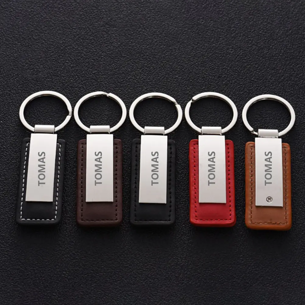 도매 디자이너 주문 휴대용, 가죽 술 배열 Keychain/