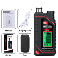 Détecteur de fuite de gaz rechargeable DIY GVDA GD139 OEM en ABS, 10000 PPM, pour la détection de gaz combustibles, testeur de fuite de méthane et de gaz naturel