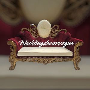 Sofá Love Seat de alta calidad de estilo moderno, nuevo diseño de dos plazas para bodas, muebles duraderos personalizados para uso exterior - Product Image 2