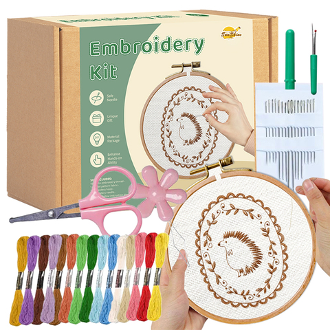 2026 DIY Needlepoint Cross Stitch Embroidery Kit for Beginners and Expert with Simple Patterns