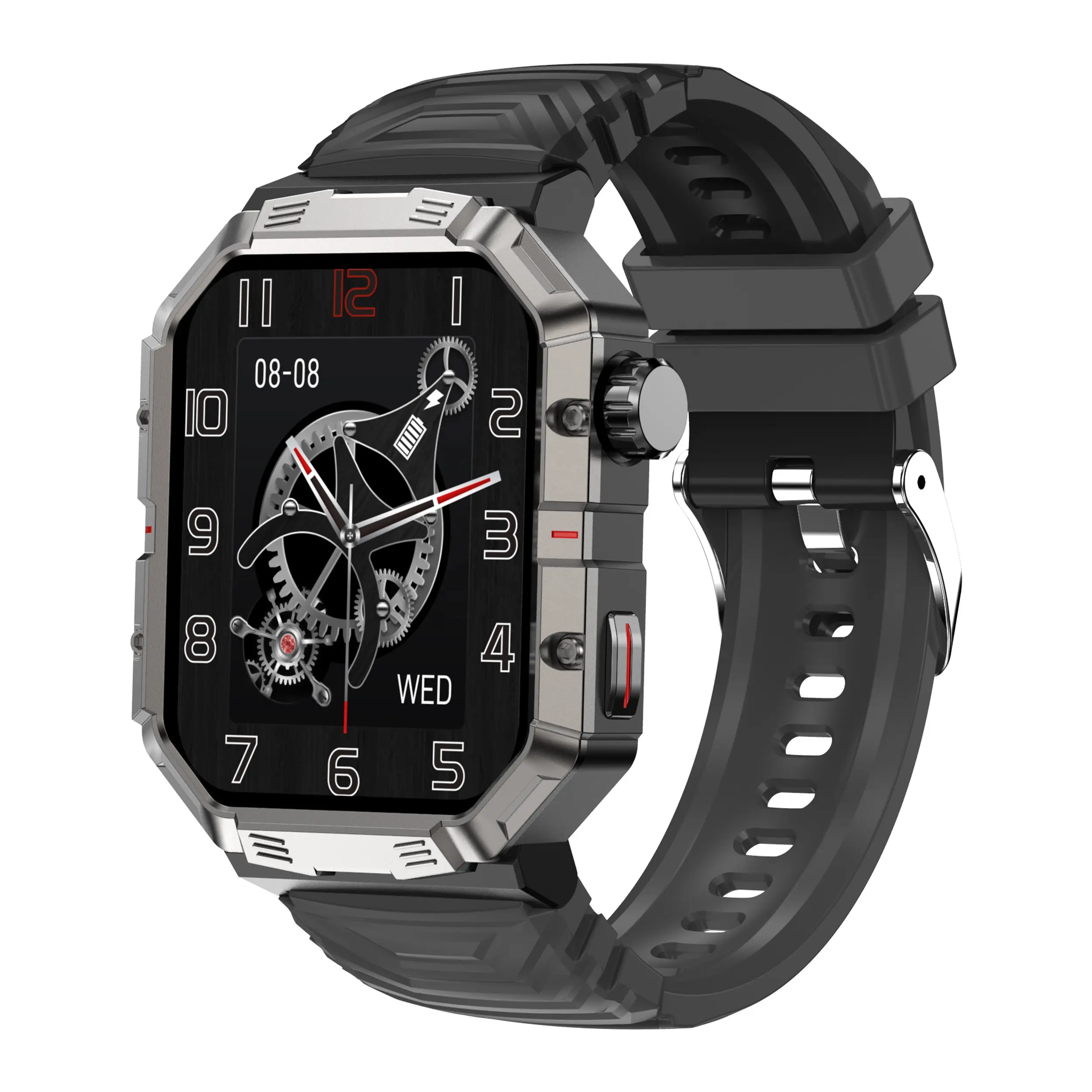 Pro GW55 montre intelligente hommes Sports de plein air 2.02 pouces grand écran IP68 étanche boussole moniteur de fréquence cardiaque Smartwatch