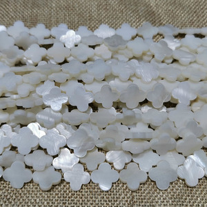 Perles d'angle blanches de bonne qualité, prix d'usine, vente en gros, perles de coquille en vrac pour la fabrication de bijoux - Product Image 3