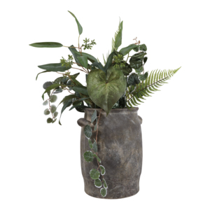 Vaso decorativo rustico in ceramica per fiori, decorazione per la casa, soggiorno, camera da letto, ufficio, funzionale - Product Image 2