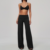 Ensemble de sport yoga respirant et solide, bretelles fines, dos hautement élastique, design 3D pour la taille, l'abdomen et les hanches, ensemble 2 pièces