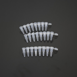 หลอด PCR ยี่ห้อ Yongyue ขนาด 0.2 มล. 8 หลอด พร้อมฝาปิดในตัว แบบใส ใช้แล้วทิ้ง วัสดุสิ้นเปลืองสำหรับห้องปฏิบัติการ - Product Image 2