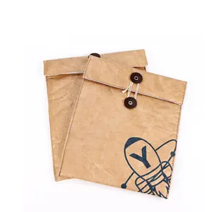 Busta di carta per ufficio personalizzata formato A4 borsa portadocumenti in tyvek borsa per documenti in carta lavabile
