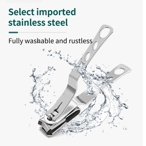 Vendita calda <span class=keywords><strong>professionale</strong></span> 360 rotabile in acciaio inox tagliaunghie curvo unghie unghie unghie taglierina per Manicure spessi - Product Image 5